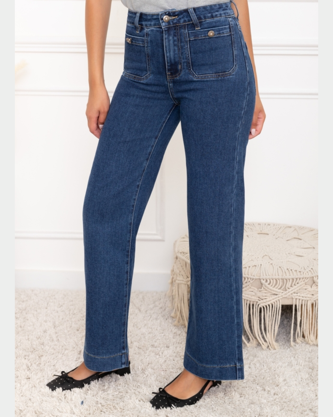 Jeans med vida ben
