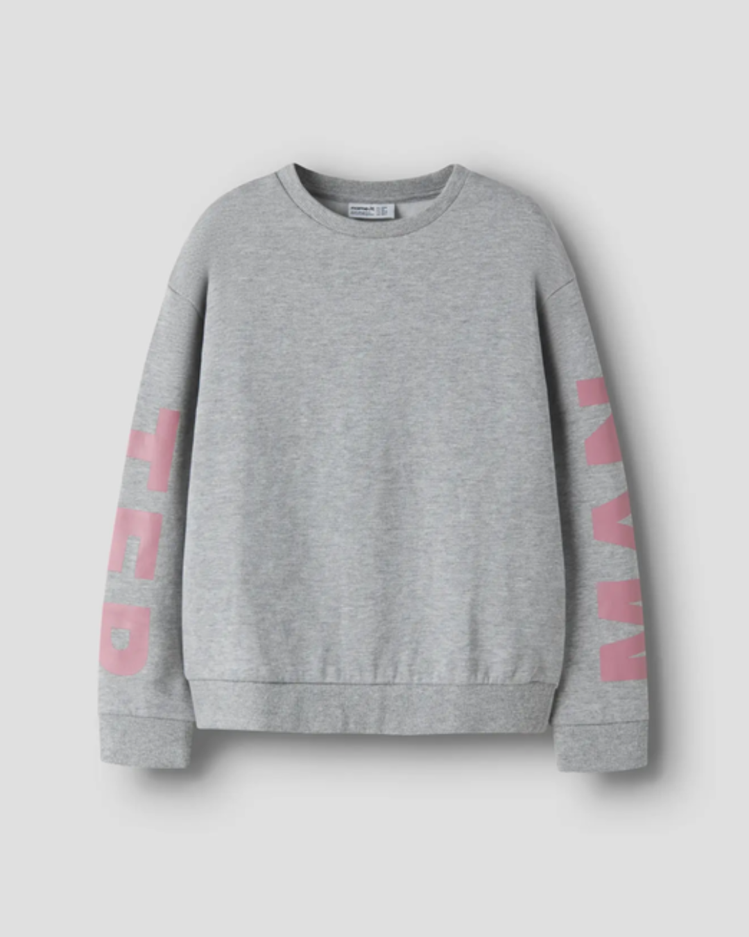 Sweatshirt med tryck bak