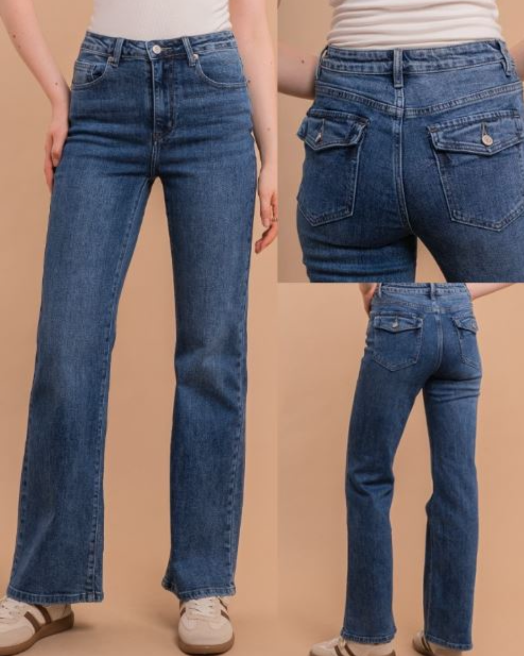 Jeans med lockfickor