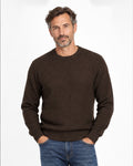 Pullover rund hals mossknit