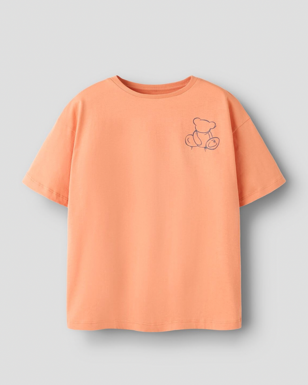 T-shirt med tryck på ryggen