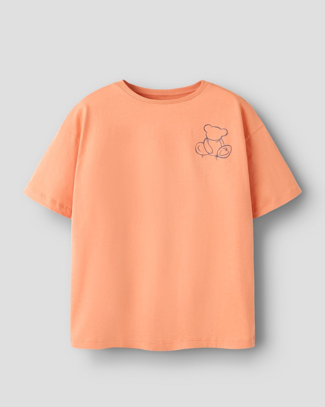 T-shirt med tryck på ryggen