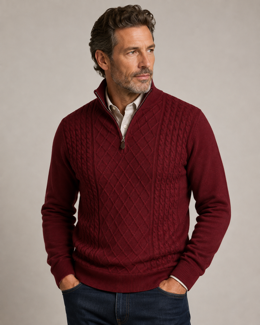 Half-zip i 3 färger