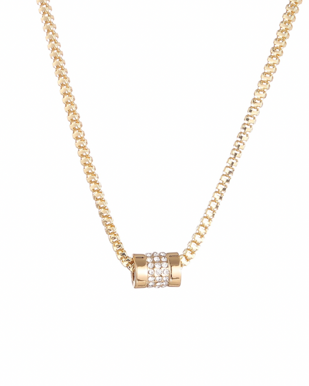 Kort halsband med strass