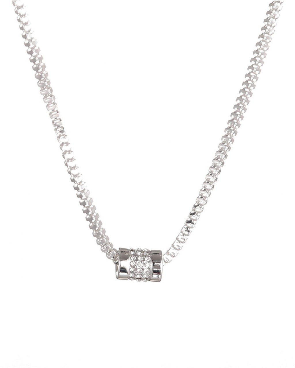 Kort halsband med strass