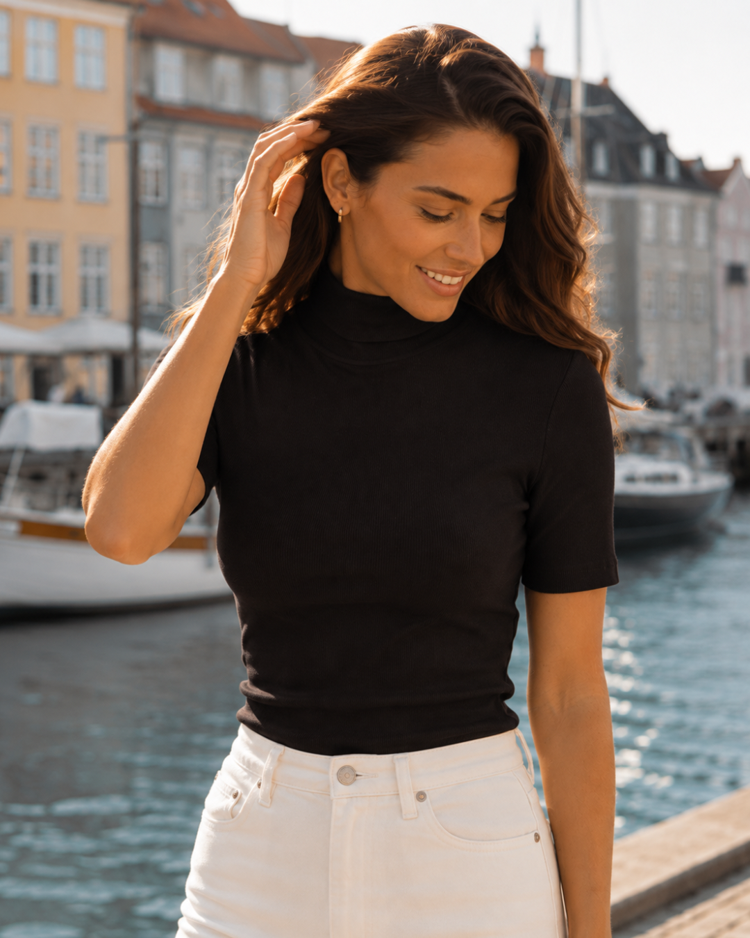 T-shirt halvpolo