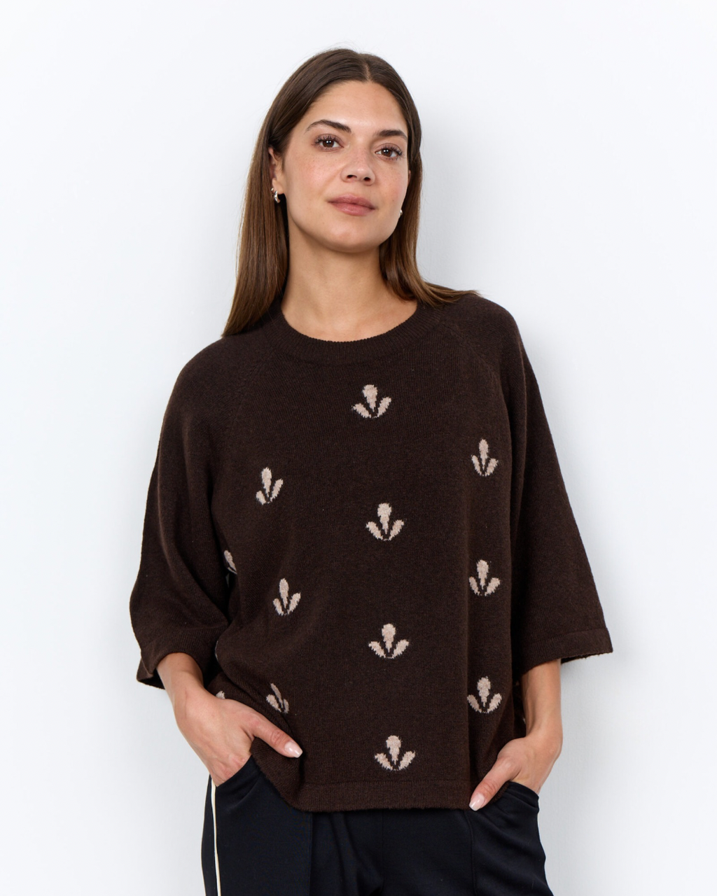 Stickad tröja oversized