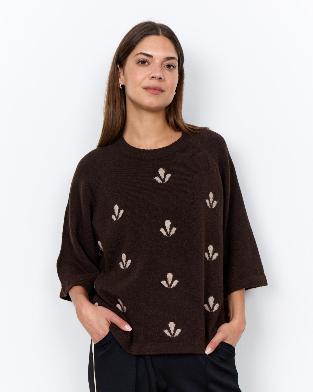 Stickad tröja oversized