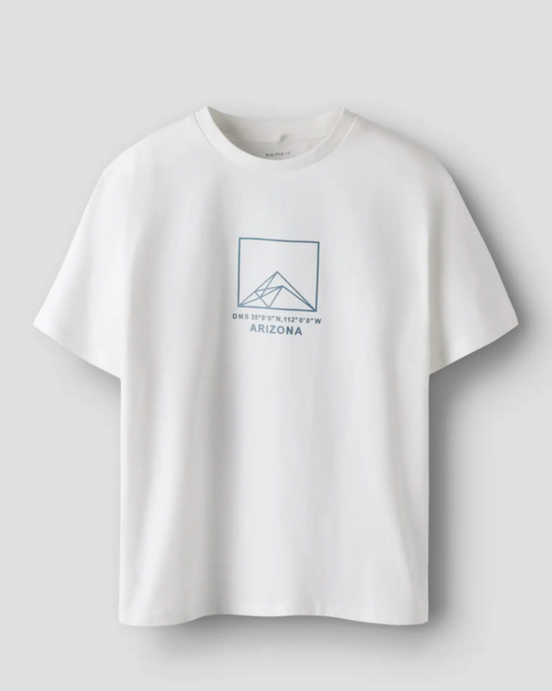 T-shirt med tryck bak