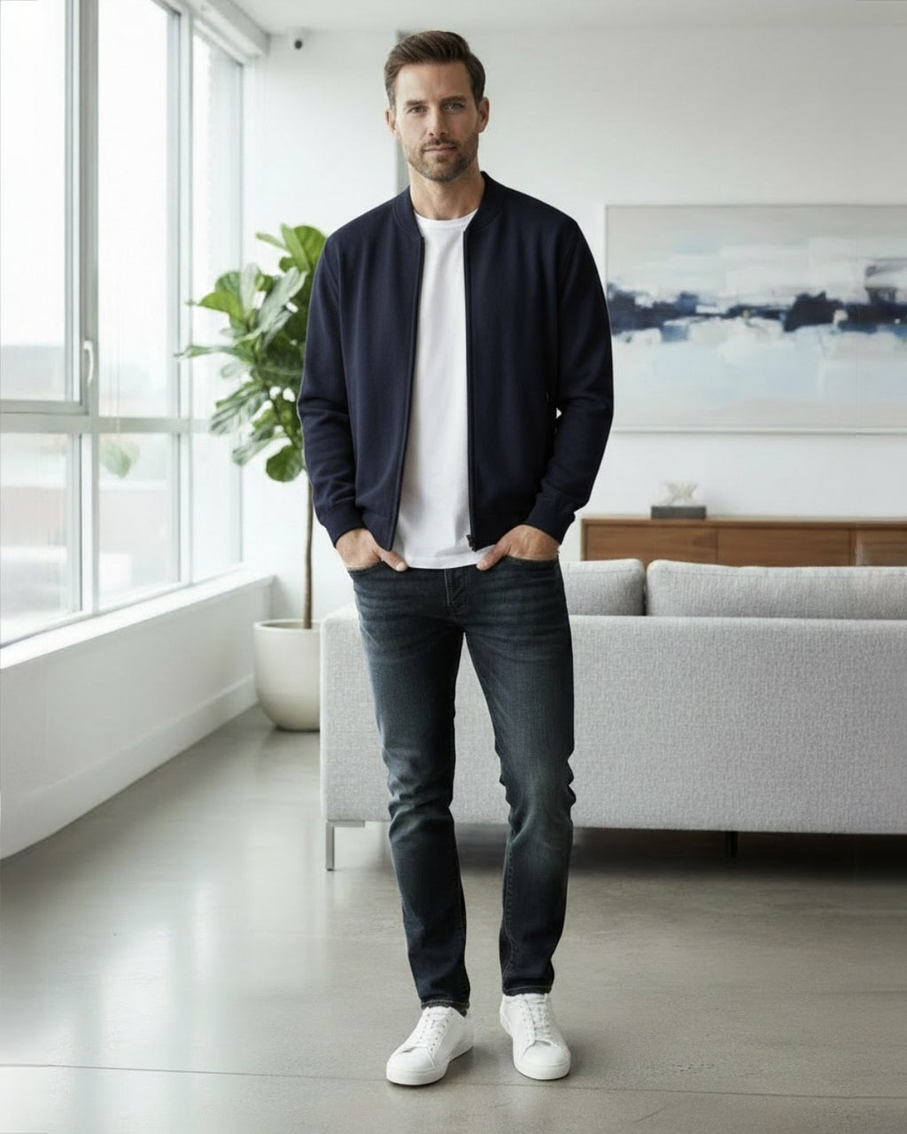 Cardigan med dragkedja