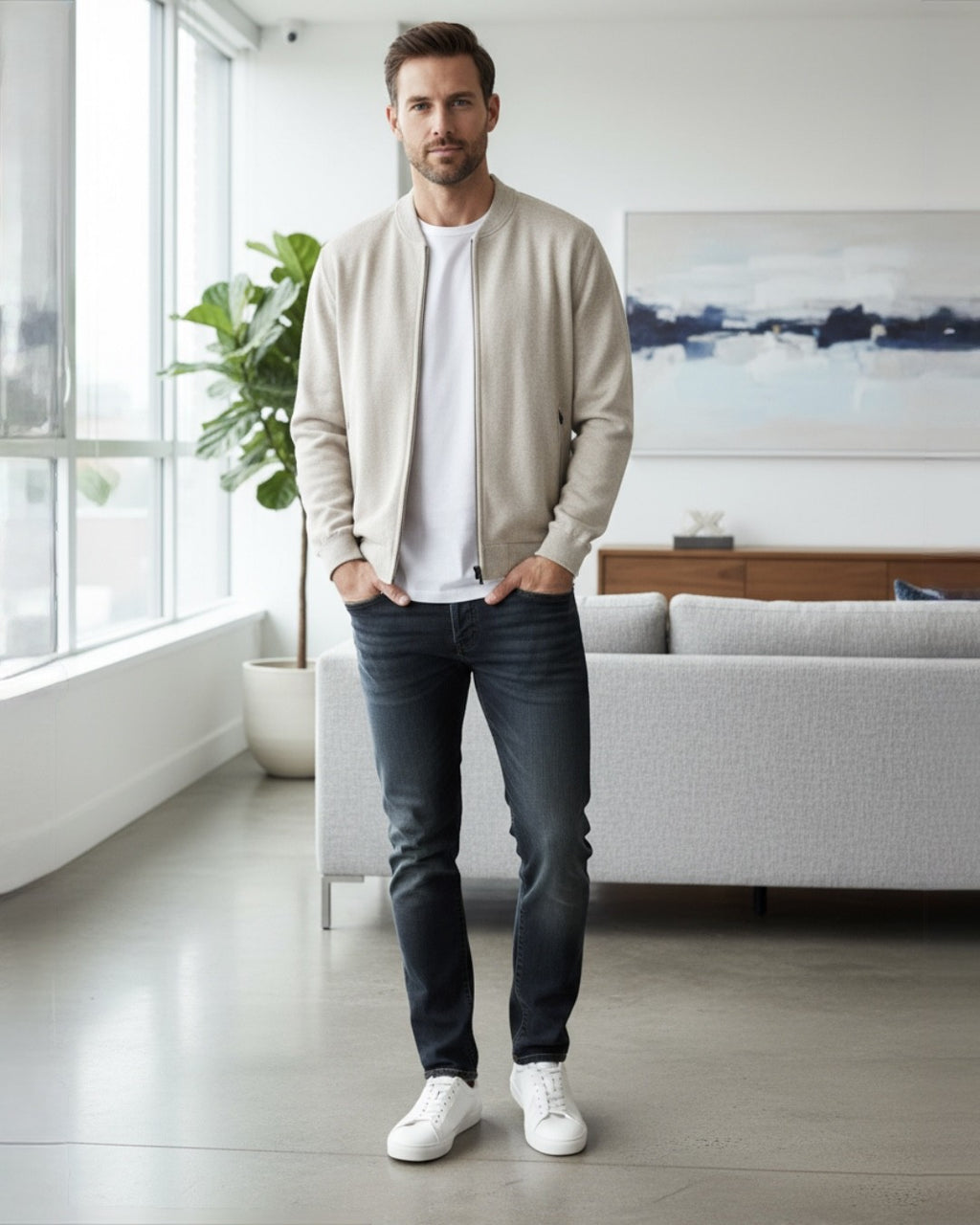 Cardigan med dragkedja