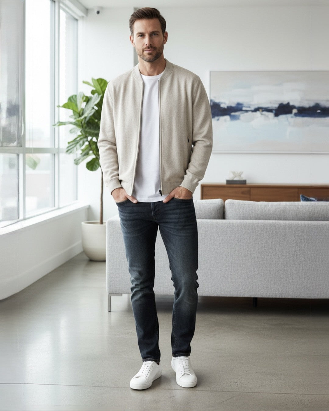 Cardigan med dragkedja