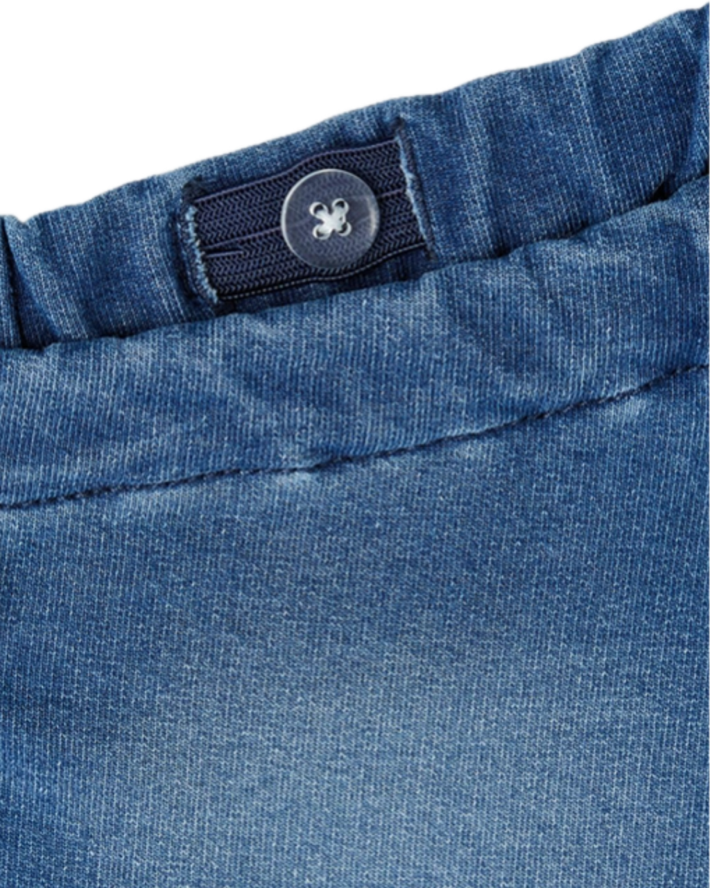 Mjukisjeans med volang