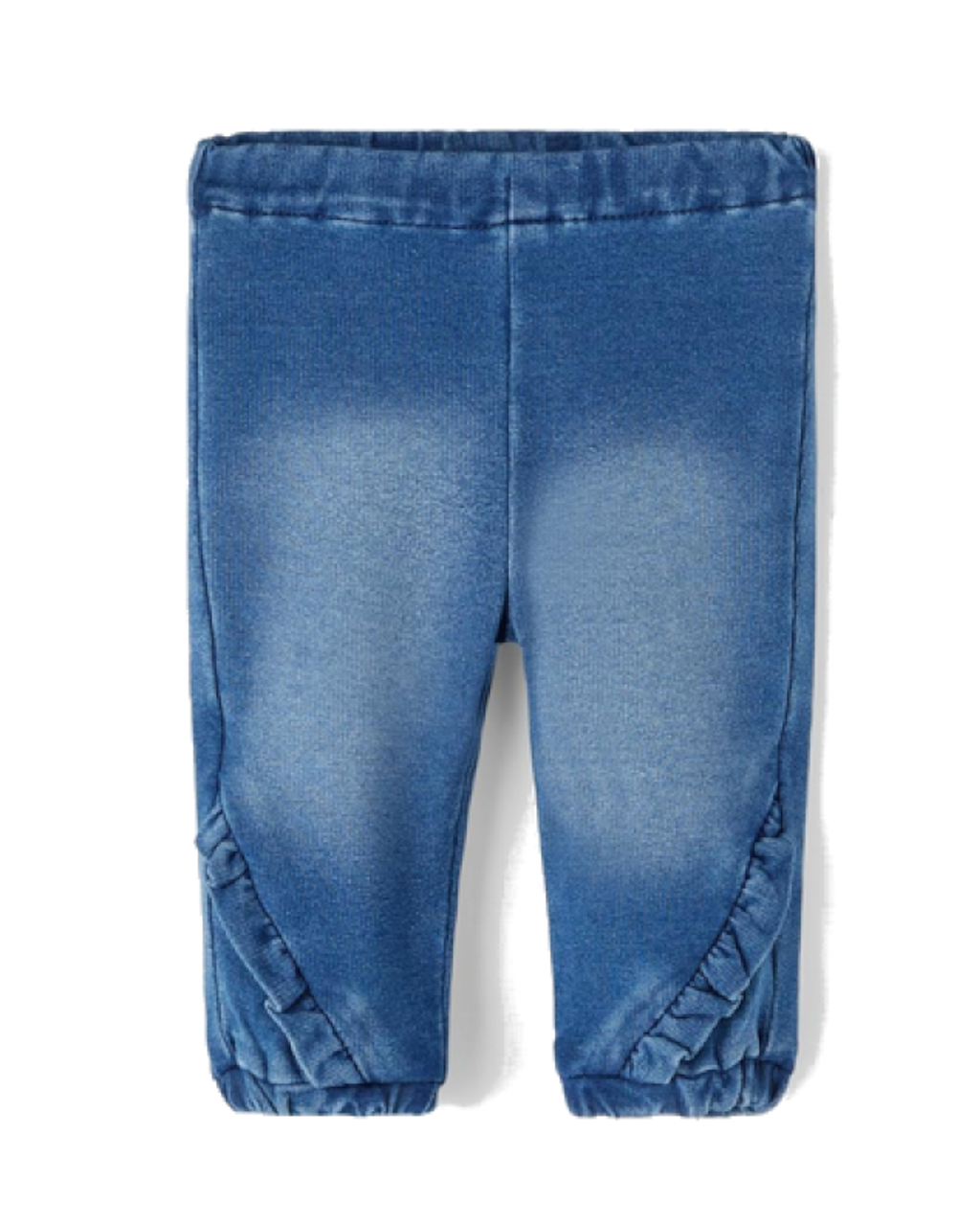 Mjukisjeans med volang
