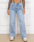 Jeans med spets