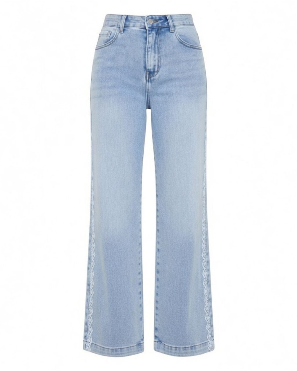 Jeans med spets
