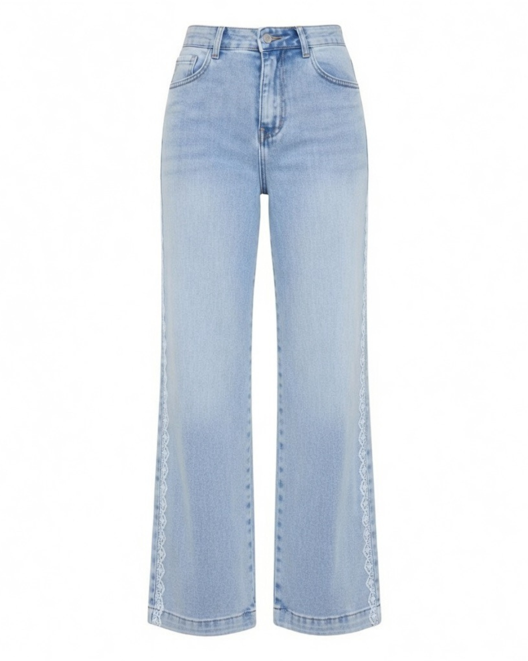 Jeans med spets