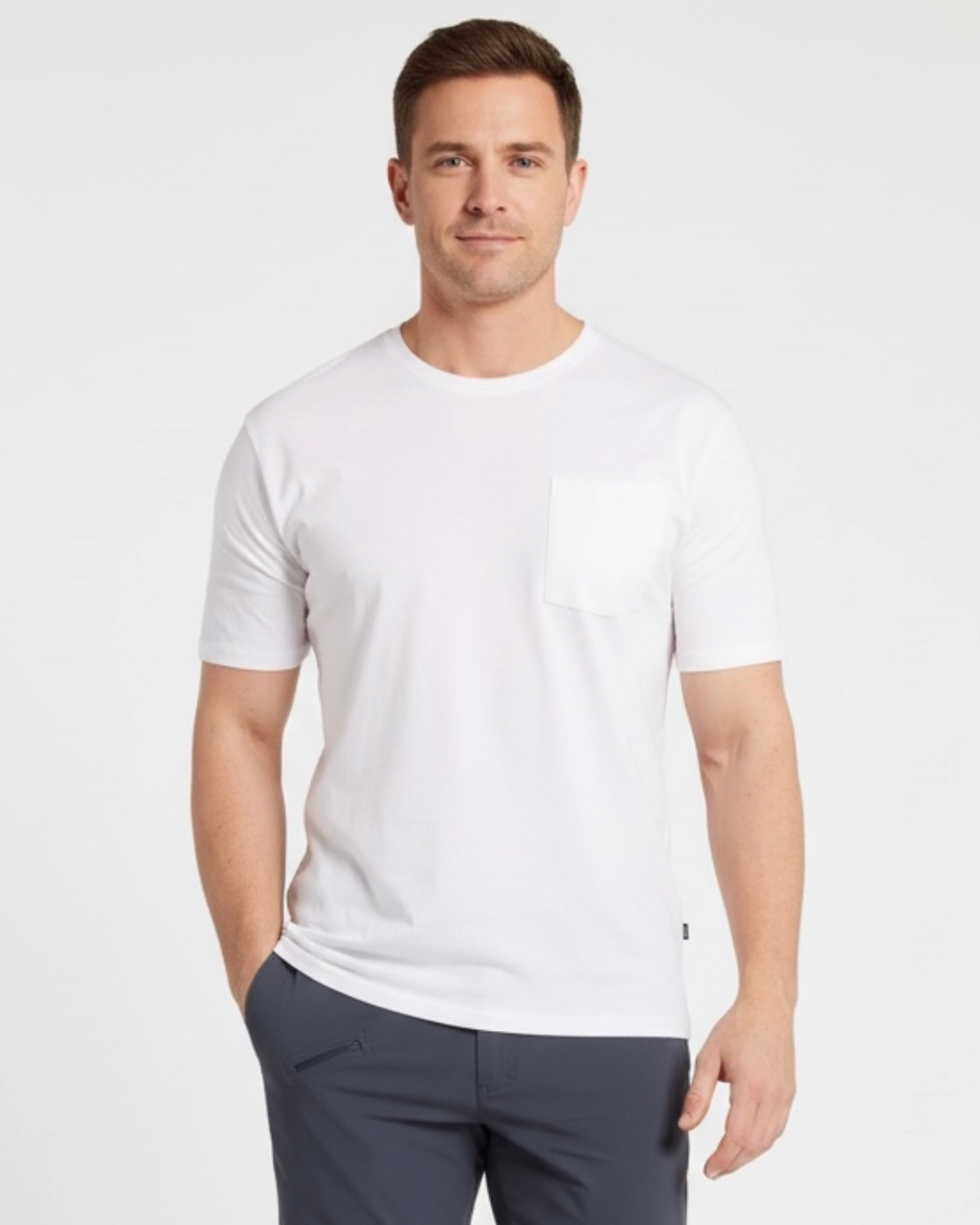 T-shirt med bröstficka