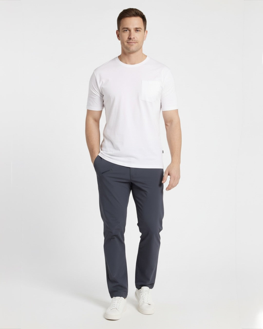 T-shirt med bröstficka