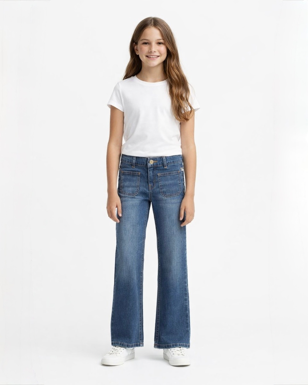 Jeans med trendiga fickor