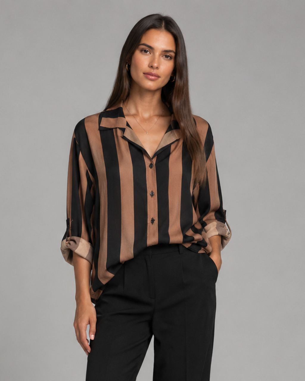 Blus randig