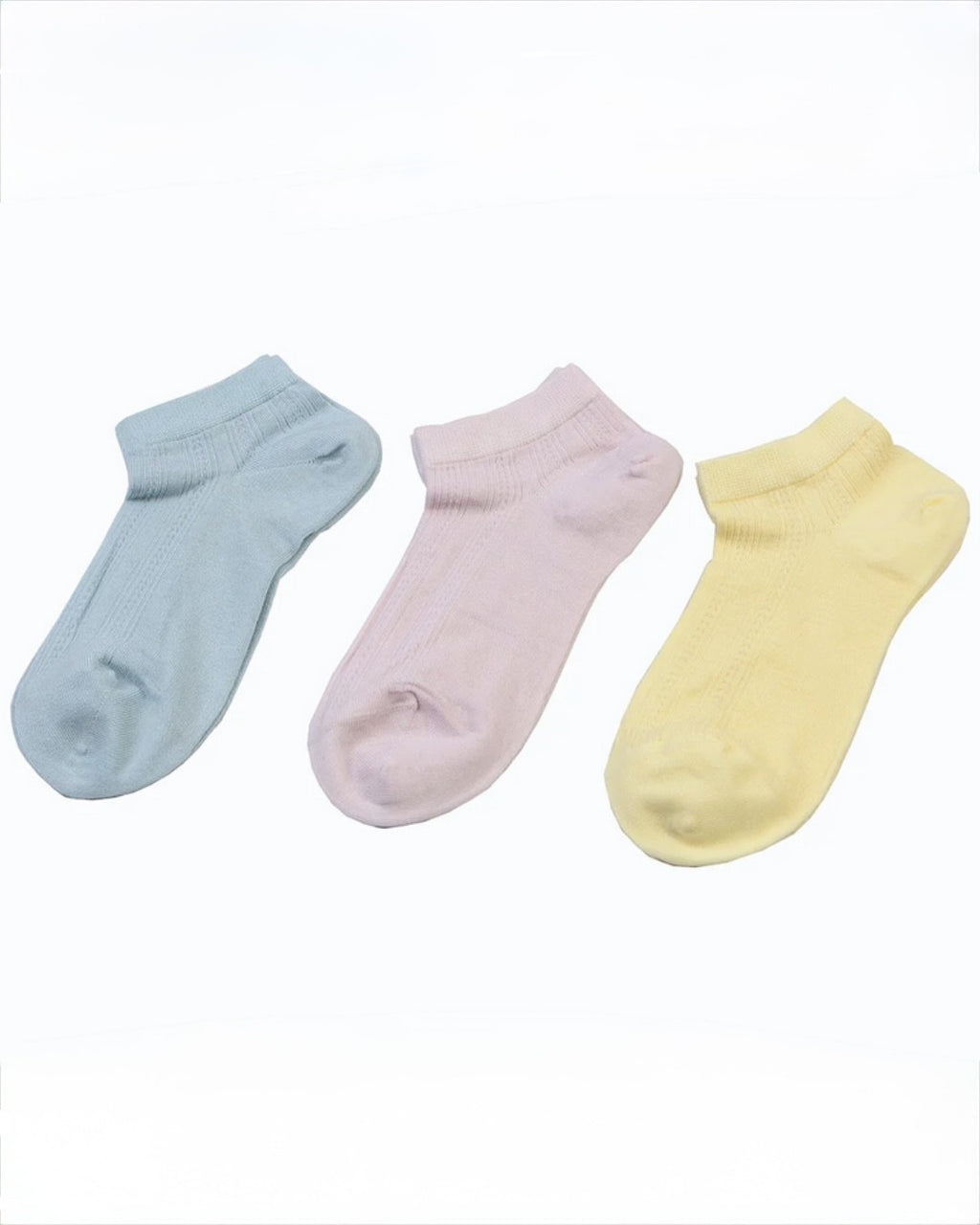 Sneakersstrumpor 3-pack pastell