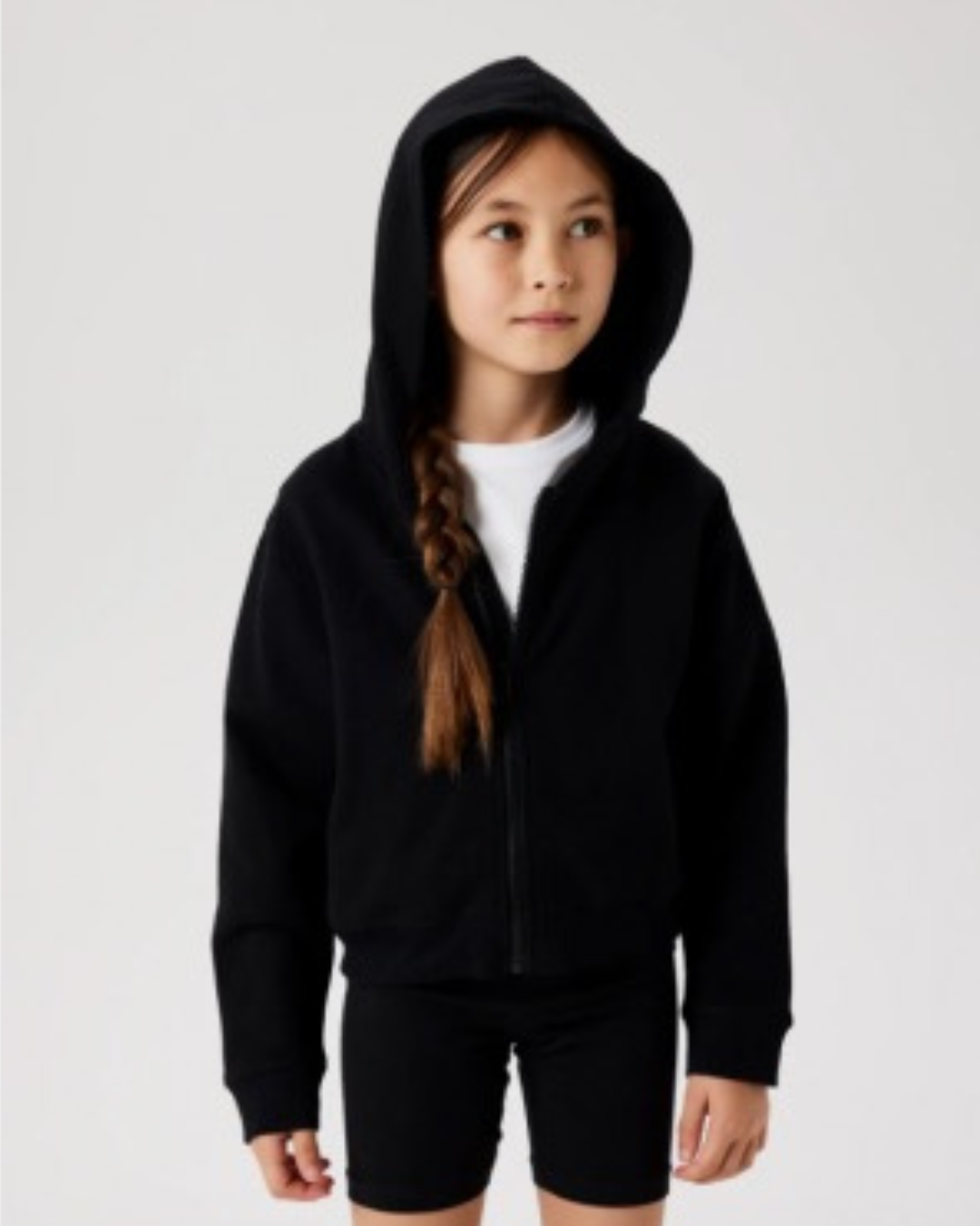 Huvtröja med dragkedja