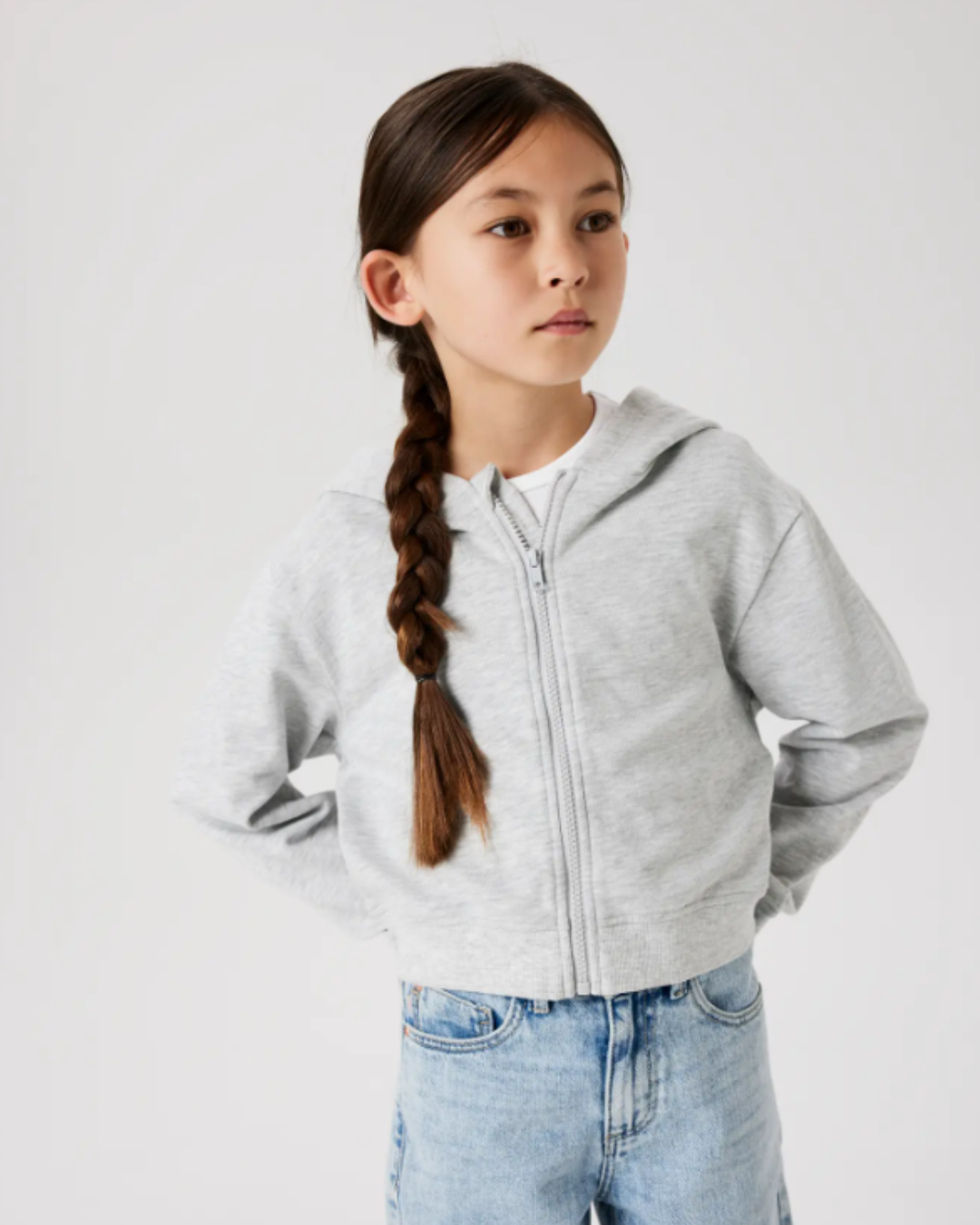 Huvtröja med dragkedja