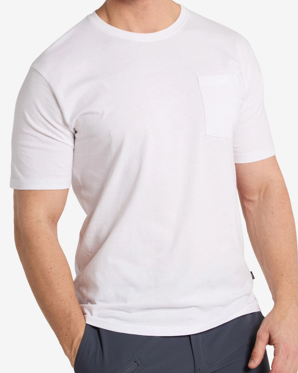 T-shirt med bröstficka